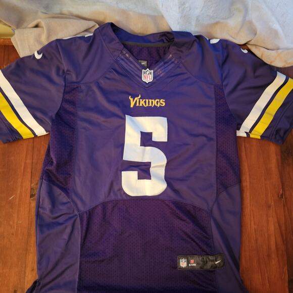Vintage Teddy Bridgewater Signed Stitched Minnesota Vikings NFL Football Jersey - Picture 2 of 7